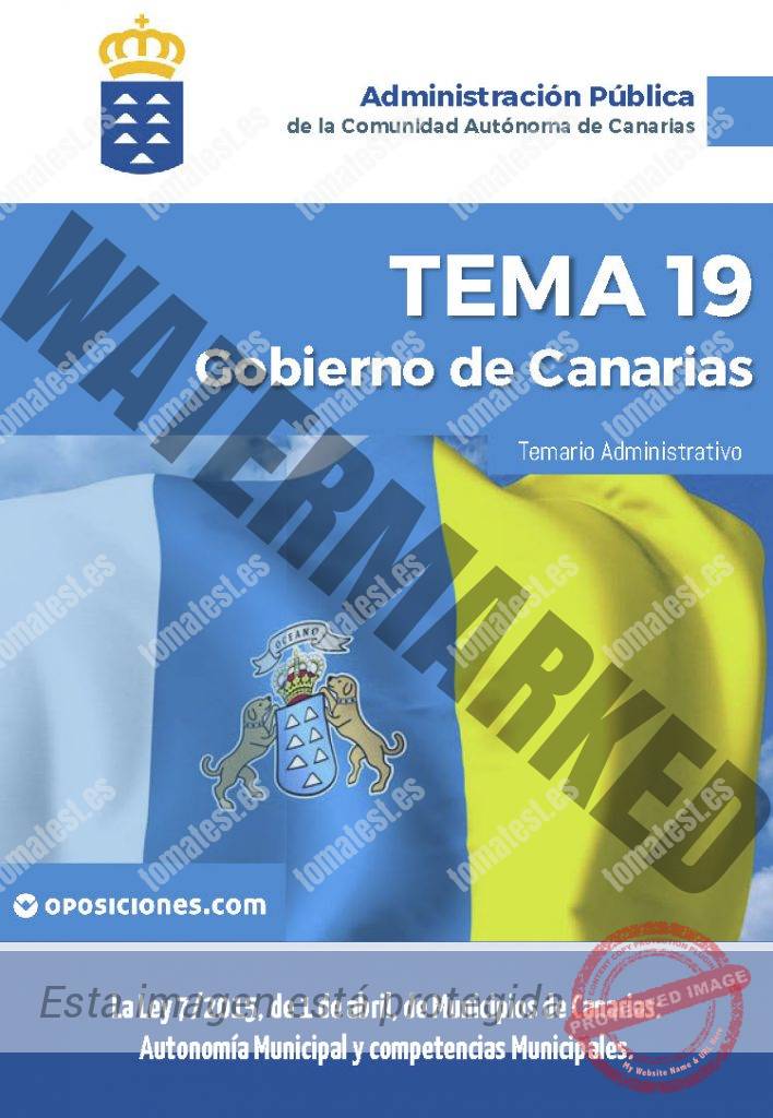 Tema 19 - Administrativo del Gobierno de Canarias