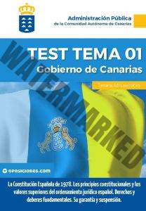 Gobierno de Canarias - Administrativo Tema 1 - Test 2