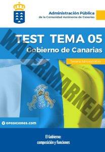 Gobierno de Canarias - Administrativo Tema 5 - Test 1