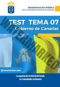 Gobierno de Canarias - Administrativo Tema 7 - Test 2