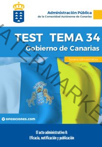 Gobierno de Canarias - Administrativo Tema 35 - Test