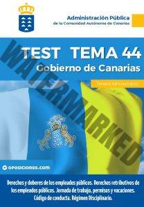 Administrativo del Gobierno de Canarias Tema 44