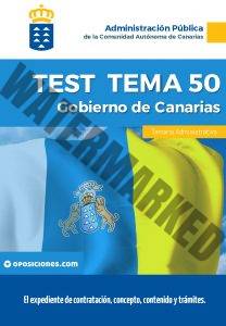 Administrativo del Gobierno de Canarias Tema 50