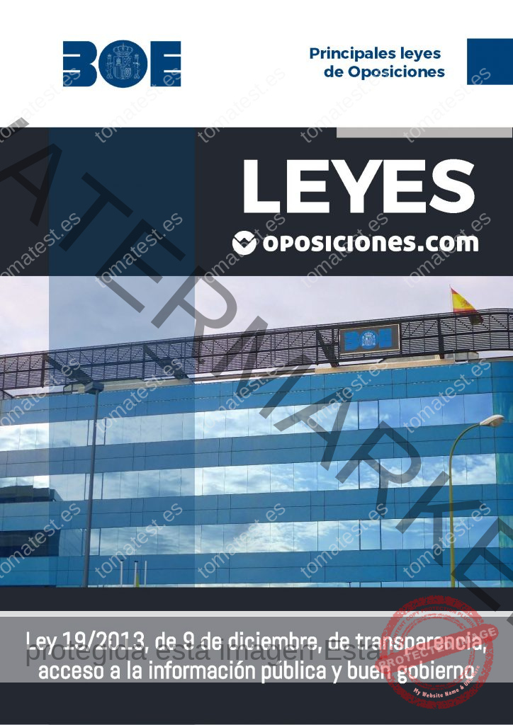 Ley 19-2013, de 9 de diciembre, de transparencia