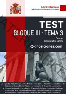 Administrativo AGE · Bloque III · Tema 3 · Test 1