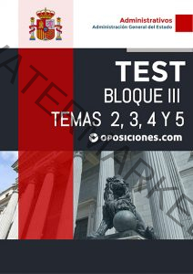 Administrativo AGE · Bloque III · Temas 2, 3 y 5 · Test 1