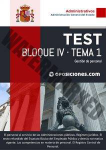 Administrativo AGE · Bloque IV · Tema 1 · Test 1