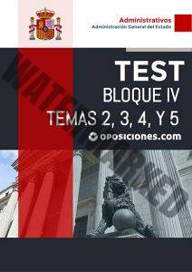 Administrativo AGE · Bloque IV · Temas 2, 3, 4 y 5 · Test 14