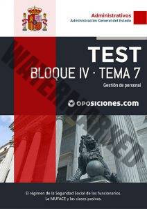 Administrativo AGE · Bloque IV · Tema 7 · Test 4
