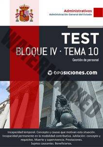 Administrativo AGE · Bloque IV · Tema 10 · Test 1