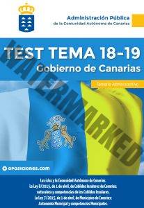 Administrativo del Gobierno de Canarias Temas 18-19