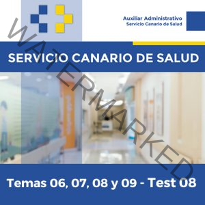Servicio Canario de Salud - Temas 6, 7, 8 y 9 - Test 8