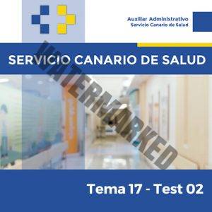 Servicio Canario de Salud - Tema 17 - Test 2
