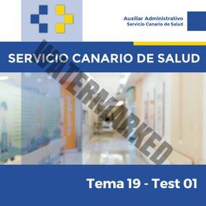 Servicio Canario de Salud - Tema 19 - Test 1