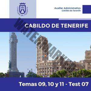Cabildo de Tenerife - Temas 9, 10 y 11 - Test Test 7