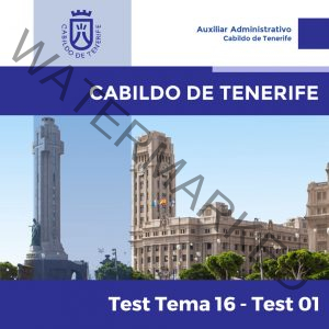Cabildo de Tenerife - Tema 16 - Test 1