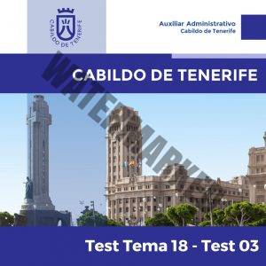 Cabildo de Tenerife - Tema 18 - Test 3