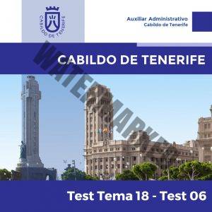 Cabildo de Tenerife - Tema 18 - Test 6