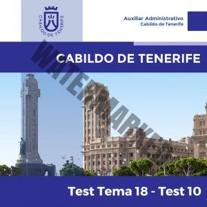 Cabildo de Tenerife - Tema 18 - Test 10